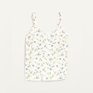 Old Navy Printed Ruffled V-Neck Cami Top